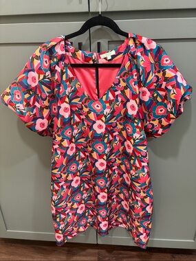 NWOT Jade Pink Floral Mini Dress